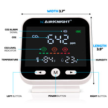Load image into Gallery viewer, AirKnight Premium CO2 Monitor, Humidity & Temperature