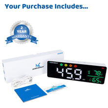 Load image into Gallery viewer, AirKnight 3-in-1 Decibel Meter Sound Level Reader + Humidity & Temperature