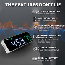 Load image into Gallery viewer, AIRKNIGHT 3-in-1 Decibel Meter Sound Level Reader + Humidity & Temperature