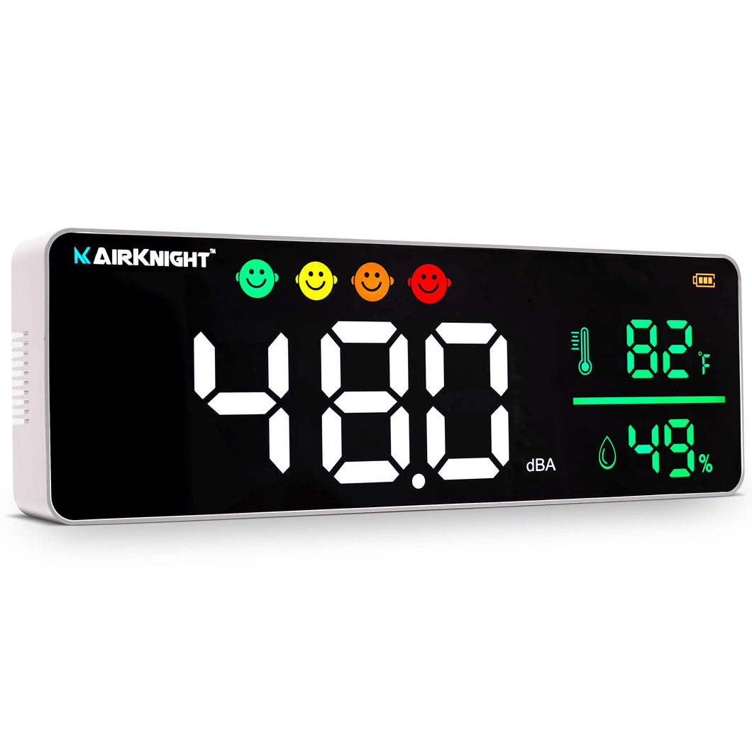 AirKnight 3-in-1 Decibel Meter Sound Level Reader + Humidity & Temperature