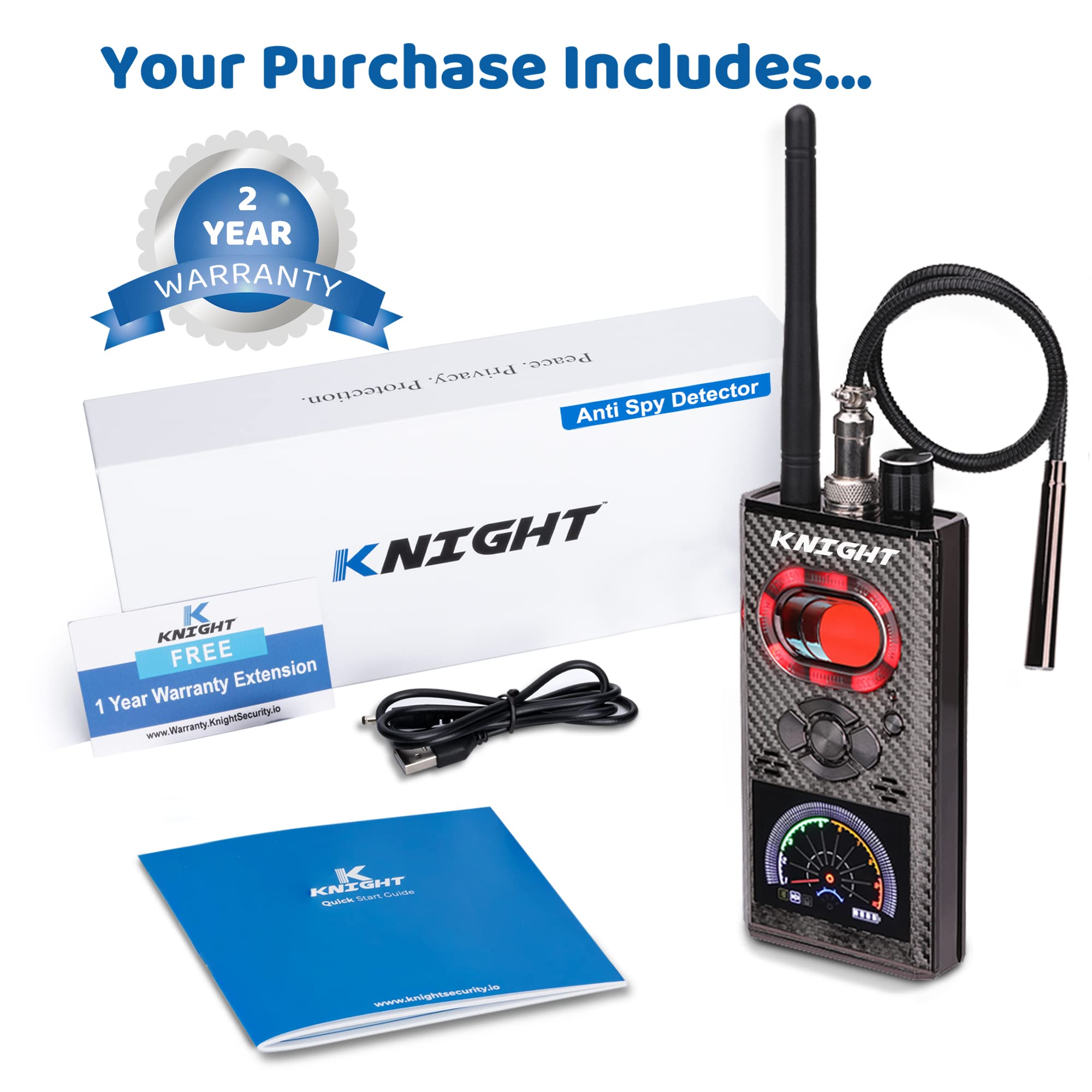 Bug Detector K68 Detector Knight KT8000 Premium Anti Spy Detector