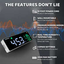 Load image into Gallery viewer, AirKnight 3-in-1 Decibel Meter Sound Level Reader + Humidity &amp; Temperature
